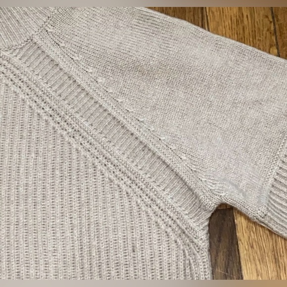 Lochleven 100% Cashmere Oatmeal Robbed Crewneck Sweater Jumper Shirt Top Size S - Picture 4 of 8